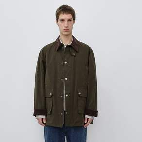 던스트 남녀공용 WAXED COTTON HUNTING JACKET UDJU6C111K2
