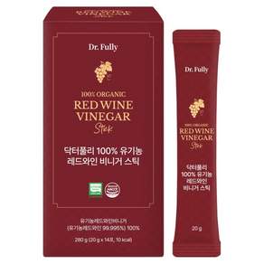 닥터풀리 100% 유기농 레드와인 비니거 스틱 14p