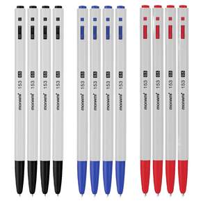 모나미 BP 153 볼펜 0.5mm 블랙 4p + 레드 4p + 블루 4p 세트