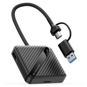 유니콘 6in1멀티카드리더기 메모리보관케이스 USB3.2 Gen1허브 듀얼켄넥터
