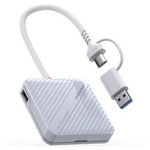유니콘 6in1멀티카드리더기 메모리보관케이스 USB3.2 Gen1허브 듀얼켄넥터