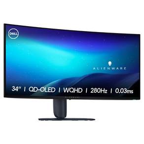 델 UWQHD 에일리언웨어 QD OLED Penta Tandem 280Hz 0.03ms 게이밍 모니터