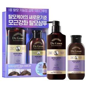 닥터그루트 탈모증상 집중케어 멀티퍼펙션 힘없는 모발용 샴푸 330ml + 180ml 세트