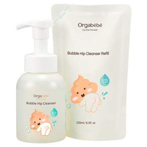 오가베베 버블 아기 힙 클렌저 300ml + 리필 250ml 세트
