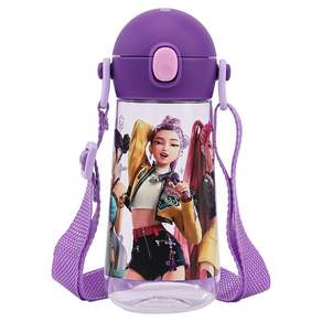 릴팡 케이팝데몬헌터스 더보틀 몰리 원터치 어깨끈 트라이탄 물통 KP9294