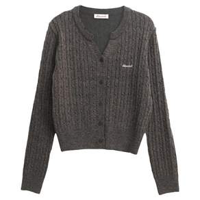 슬로우롤리 여성용 Wool Y neck knit cardigan