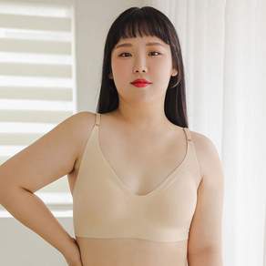 글램공감 평온 심리스 일체형 패드 누디 무봉제 노후크 끈타입 브라탑