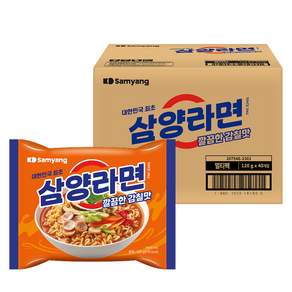 삼양라면 120g, 40개 - 봉지라면