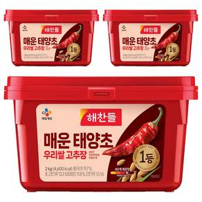 해찬들 매운 태양초 우리쌀 고추장