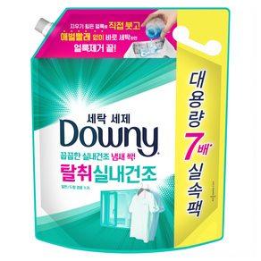 다우니 프리미엄 세탁세제 탈취 실내건조 액상세제 리필