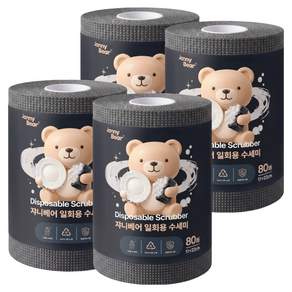 쟈니베어 프리미엄 일회용 수세미