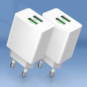 홈플래닛 10W USB-A 2포트 저전력 저속충전 멀티 충전기 (5V 2A)