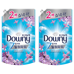 다우니 7일 지속 탈취파워 초고농축 섬유유연제 레몬그라스와 라일락 리필