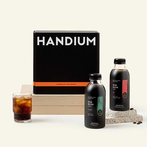핸디엄 콜드브루 커피 원액 케냐 500ml + 디카페인 500ml 세트