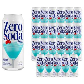 클룹 제로소다 탄산음료 밀크소다맛, 500ml, 24개 - 기타탄산음료