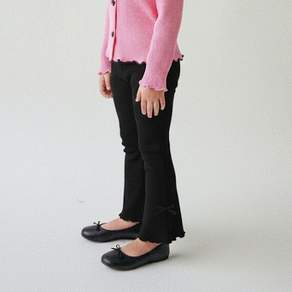 마리앤모리 여아용 쁘띠 리본 부츠컷 레깅스