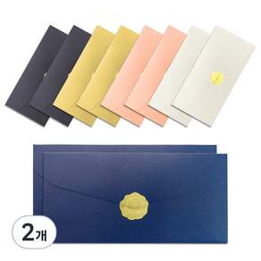 투코비 고급 펄 용돈 봉투 5종 x 2p + 골드 스티커 세트