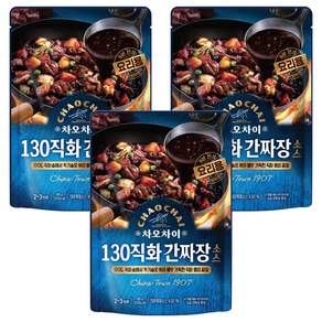 차오차이 130직화 간짜장소스, 165g, 3개