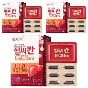 종근당건강 헬씨칸 로얄 밀크시슬, 30정, 3개