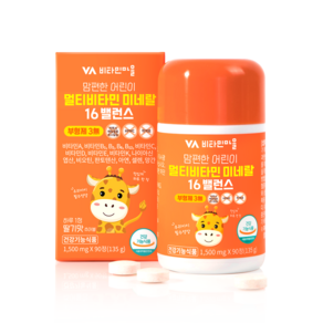 비타민마을 맘편한 어린이 멀티비타민 미네랄 16밸런스 135g