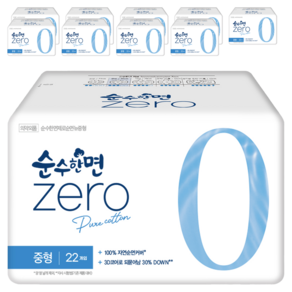 순수한면 제로 순면 뉴 생리대 날개형