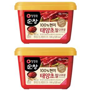 청정원순창 100% 현미 태양초 찰고추장