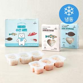 배마마 생선 큐브 수산 세트 380g (냉동)