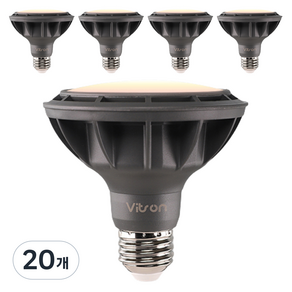 비츠온 스포트 확산형 LED 전구 블랙 15W PAR30