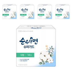 순수한면 슈퍼가드 생리대 날개형