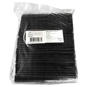 보니팩 일자 검정 벌크포장 빨대 7 x 210 mm