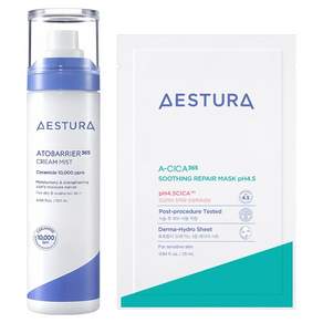 에스트라 아토베리어 365 크림 미스트 120ml + 에이시카365 수딩 리페어 마스크 25ml 1매