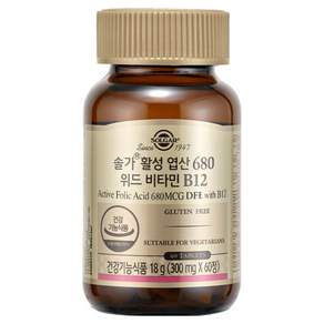 솔가 활성 엽산 680 위드 비타민 B12