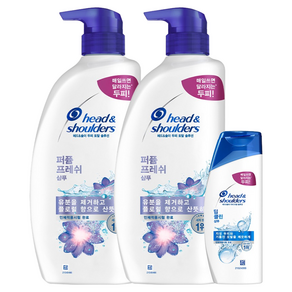 헤드앤숄더 퍼퓸 프레쉬 샴푸 800ml x 2p + 딥클린 샴푸 90ml x 1p 세트