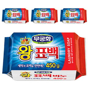 무궁화 왕표백비누, 450g, 4개
