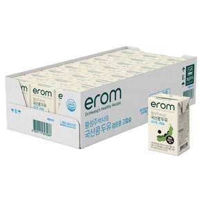 이롬 황성주 박사의 국산콩 두유 검은콩 고칼슘, 140ml, 24개 - 두유