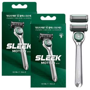 도루코 슬릭 모션 면도기 + 면도날 2p 세트