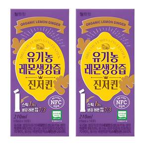 웰트릿 유기농 레몬생강즙 NFC 착즙 원액 진저퀸 14p