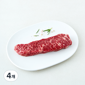 미국산 와규 살치살 스테이크용 (냉장), 4개, 200g