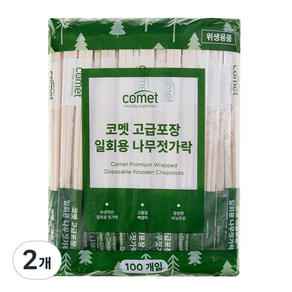 코멧 고급포장 일회용 나무젓가락