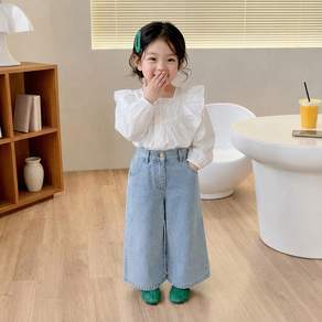 스타빈 아동용 워싱 스트레이트 데님팬츠
