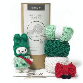 멜로우스토리 옷 입히기 토끼 인형 원피스 니팅 키트 세트