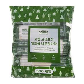 코멧 고급포장 일회용 나무젓가락