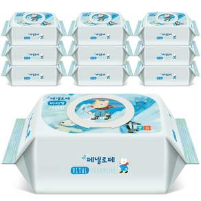 페넬로페 바이탈 플러스 세자린 아기물티슈 캡형