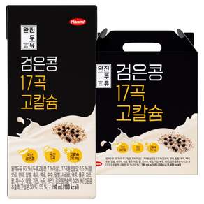 전두유 검은콩 17곡 고칼슘, 190ml, 24개 - 두유