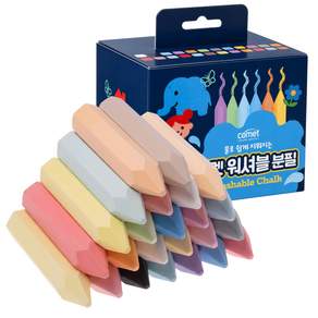 코멧 워셔블 분필 24색