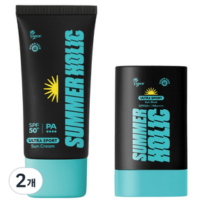 썸머홀릭 울트라 스포츠 선크림 50ml + 울트라 스포츠 선스틱 19g 세트 SPF50+ PA++++