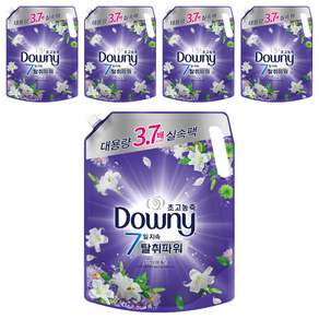 다우니 초고농축 7일지속 탈취파워 섬유유연제 화이트티와 릴리 리필