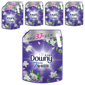 다우니 초고농축 7일지속 탈취파워 섬유유연제 화이트티와 릴리 리필