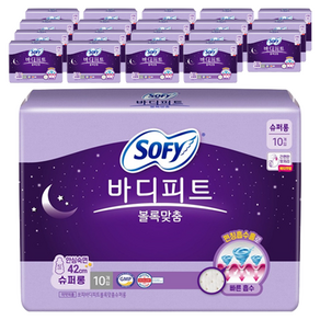 바디피트 볼록맞춤 생리대날개형