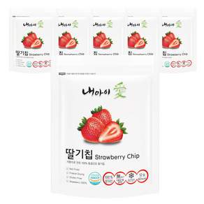 내아이애 동결건조 과일칩, 딸기, 6개